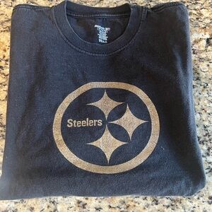 Steelers Black T-Shirt with Gold Logo